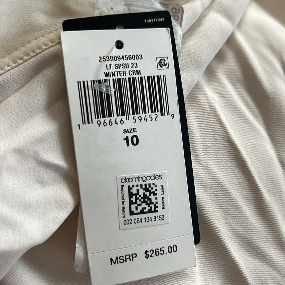 Lauren Ralph Lauren Cape One-Shoulder Jumpsuit in Cream, Size 10 Retail $265 - Picture 11 of 13